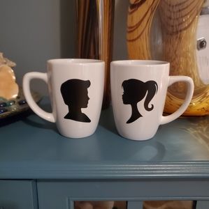 Barbie & Ken mug set
